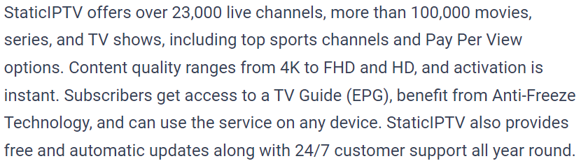 StaticIPTV UK