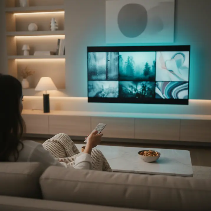 Cinematic VOD streaming experience with a large on-demand library