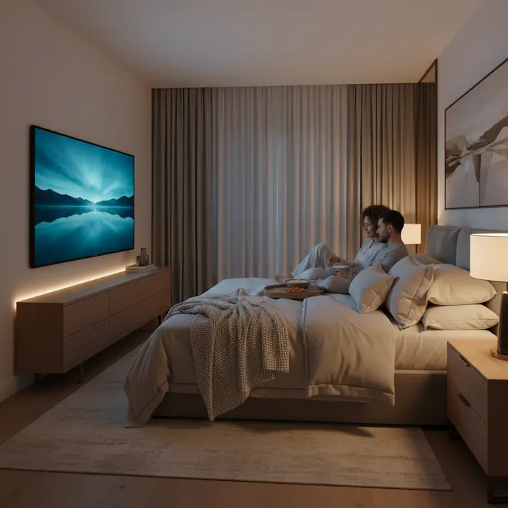 Reliable IPTV streaming performance in a night viewing setup