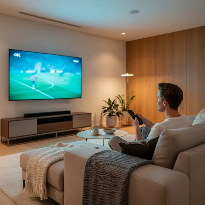Premium Smart TV setup for live sports streaming