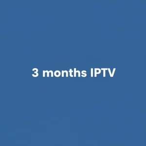 Streaming subscription card showing 3 months IPTV plan for smart devices