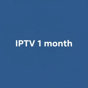IPTV 1 month subscription card for streaming channels on smart devices