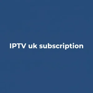 Smart TV streaming screen showing IPTV uk subscription channel guide and playback menu