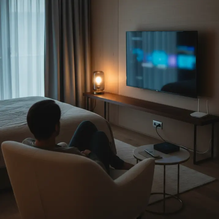 Nighttime home streaming setup for reliable IPTV in the UK
