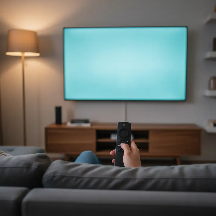 Using the Firestick remote for IPTV installation steps